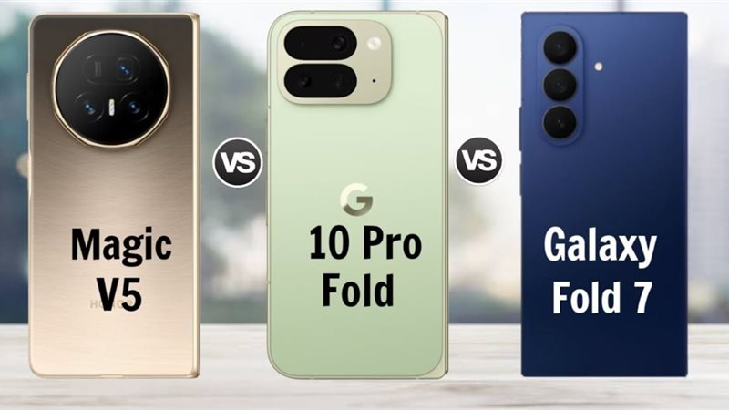 مقارنة بين سامسونج Galaxy Z Fold 7 وجوجل Pixel 10 Pro Fold و