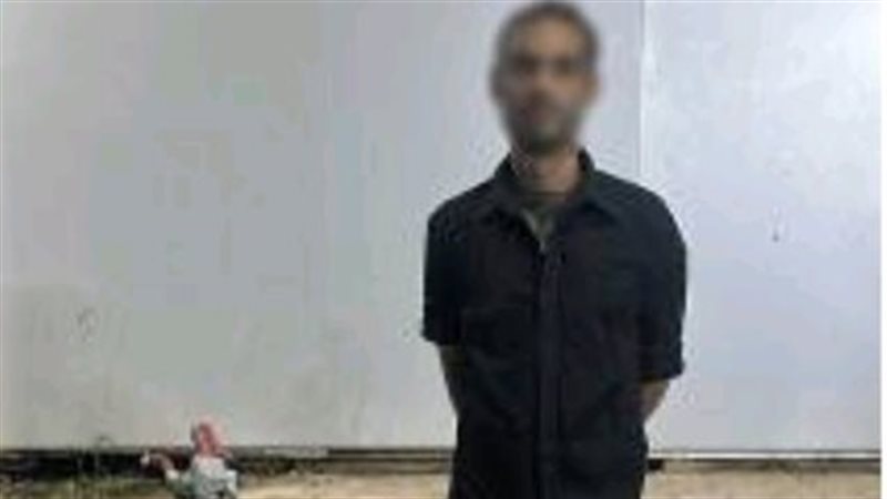 المتهم عقب ضبطه 