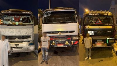 أمن القاهرة يكشف ملابسات فيديو اصطدام 3 سيارات نقل محملة بمخلفات بناء بأخرى عمدا