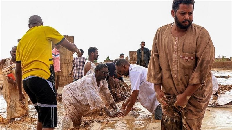 انهيار أرضي في السودان