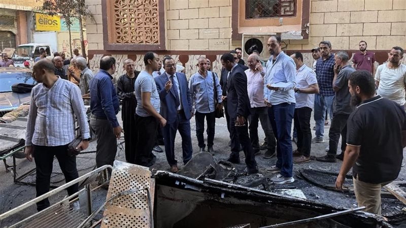 فريق النيابة الإدارية خلال التحقيقات 