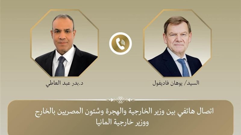 عبد العاطي ونظيره الألماني 