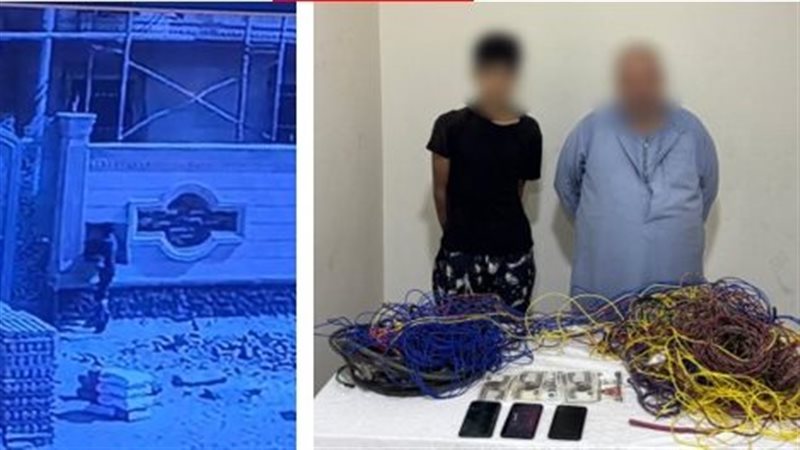 سقوط لصوص الأسلاك الكهربائية من مواقع تحت الإنشاء فى الشرقية