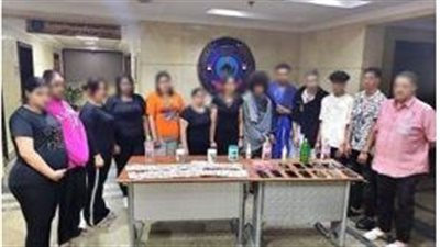 ضبط شخص و7 سيدات بتهمة ممارسة الرذيلة داخل نادي صحي بالنزهة