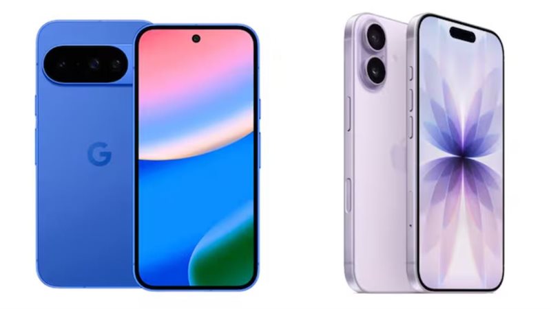 مقارنة بين iPhone 17 وجوجل Pixel 10