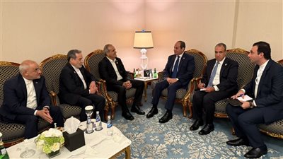 الرئيس السيسي يلتقي نظيره الإيراني في الدوحة لبحث أزمات الشرق الأوسط