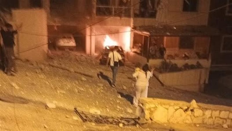 آثار القصف الإسرائيلي
