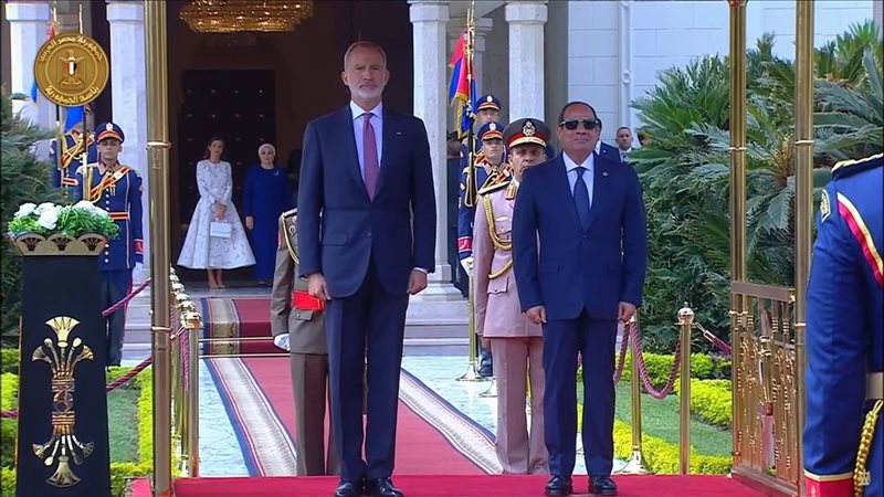 الرئيس السيسي وملك إسبانيا
