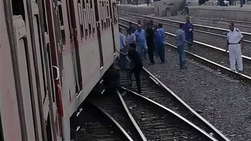 حادث خروج قطار عن القضبان 