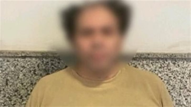 المتهم عقب ضبطه 