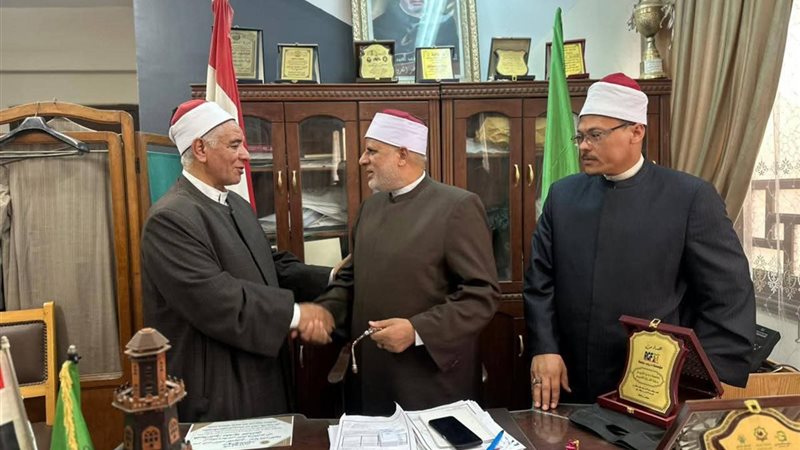 قيادات الازهر والاوقاف اثناء اللقاء