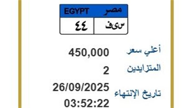 لوحة معدنية مميزة 