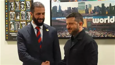  زيلينسكي والشرع يعلنان إعادة العلاقات الدبلوماسية بين أوكرانيا وسوريا