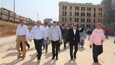 محافظ القاهرة يتفقد ميدان رمسيس لمتابعة أعمال تطويره