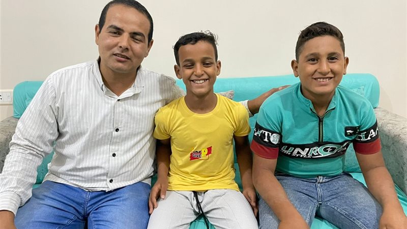 الطفلان احمد وعبدالرحمن 