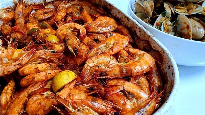 جمبري بالزبدة والثوم 