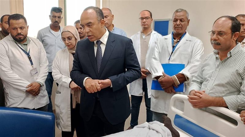  متابعة حالة مصابي حدث انقلاب اتوبيس بالمنيا 
