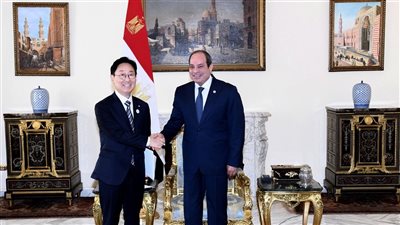 الرئيس السيسي يبحث مع مبعوث رئيس كوريا الجنوبية تطورات الأوضاع الإقليمية