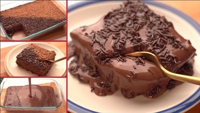  هشة وغنية بصوص لا يقاوم.. طريقة تحضير كيك الشيكولاتة 