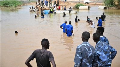 إجلاء 500 أسرة شمال مدينة الخرطوم بسبب فيضانات السودان
