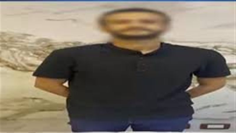 المتهم عقب ضبطه 