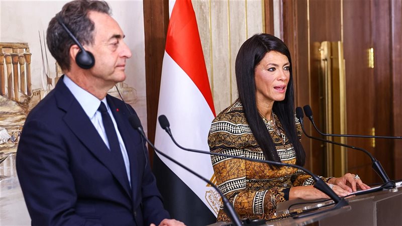 رانيا المشاط وسفير فرنسا