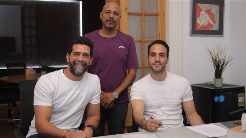خالد حميدة وأحمد مجدي والمخرج سيد عبد الخالق