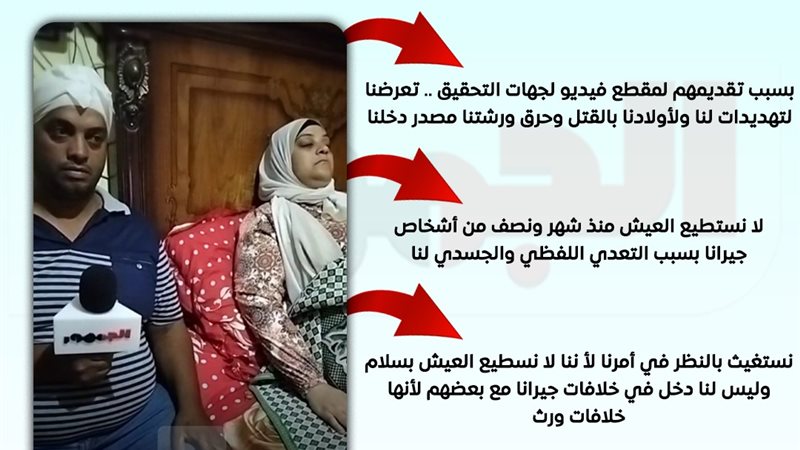 السيدة وزوجها المعتدى عليهم