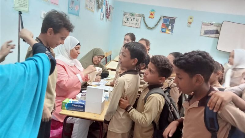 حملة فحص الأنيميا لتلاميذ المرحلة الابتدائية