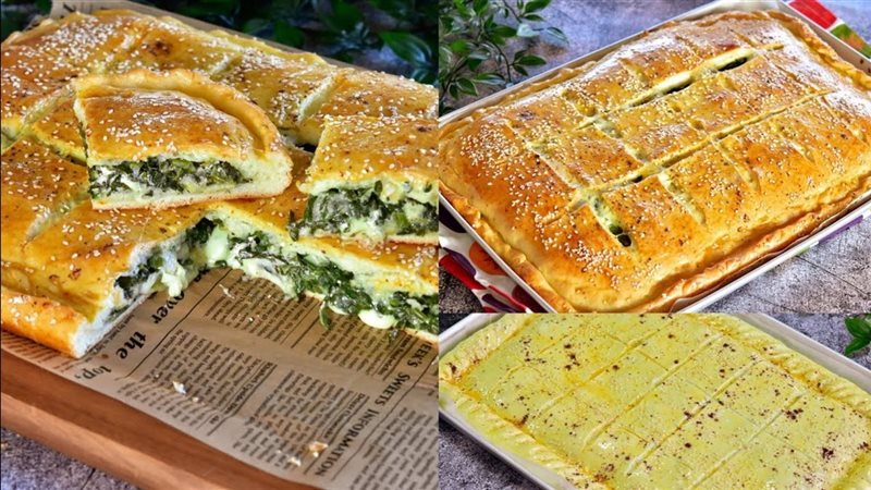 فطيرة السبانخ والجبن 