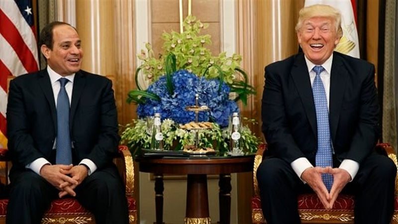 الرئيس السيسي ونظيره الأمريكي