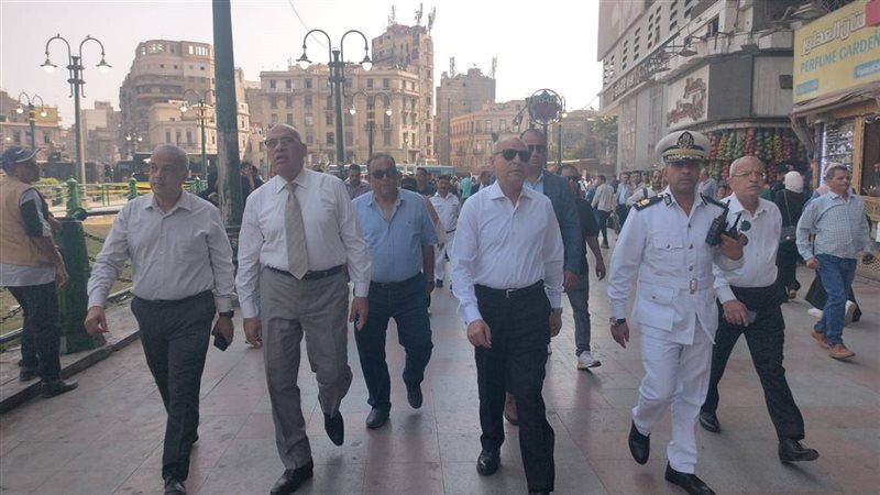 محافظ القاهرة يتفقد ميدان رمسيس 