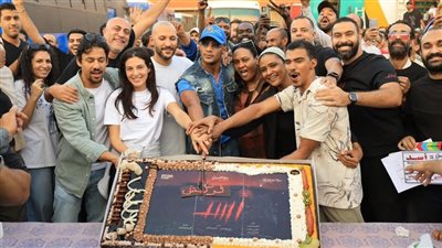 صناع فيلم «أسد» بطولة محمد رمضان يحتفلون بانتهاء التصوير