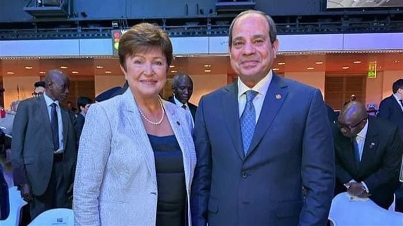 الرئيس السيسي ومديرة صندوق النقد