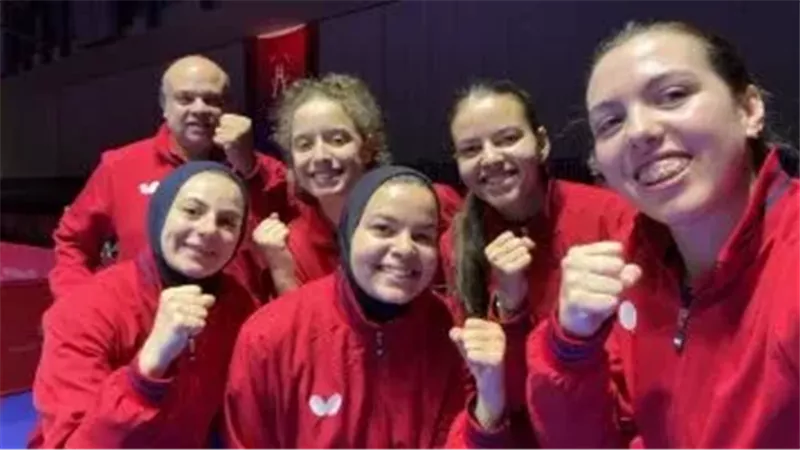 لاعبات منتخب تنس الطاولة