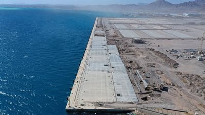 أحدث تصوير جوي للمحطة متعددة الأغراض بميناء سفاجا البحري