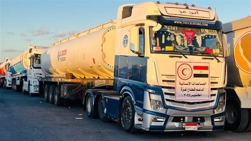 انطلاق قافلة زاد العزة الـ 54 إلى غزة 