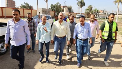 رئيس شركة مياه الغربية ومستشار المشروعات يتفقدان محطات كفر الزيات لتطوير الخدمات