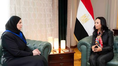 وزيرة التضامن الاجتماعي تستقبل وزيرة الدولة للتعاون الدولي بدولة قطر