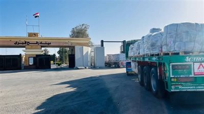 الهلال الأحمر المصري يُطلق قافلة «زاد العزة» الـ56 بحمولة 8300 طن مساعدات لغزة 