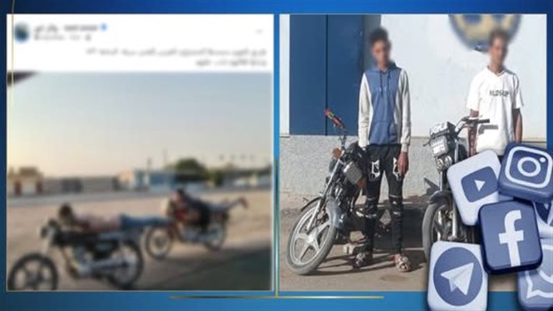 المتهمان عقب القبض عليهما