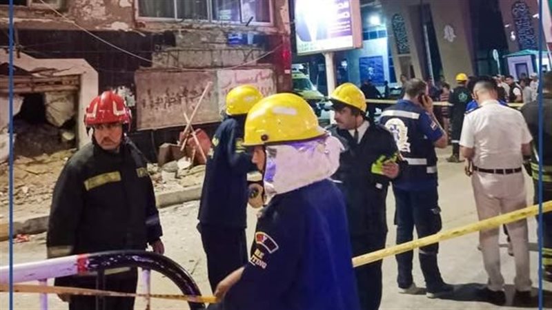 انهيار جزئي لعقار بالعصافرة بحري بالإسكندرية