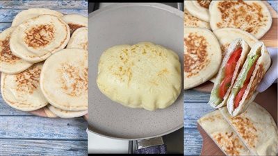 طريقة تحضير عيش الزبادي في الطاسة.. خبز سريع بدون فرن