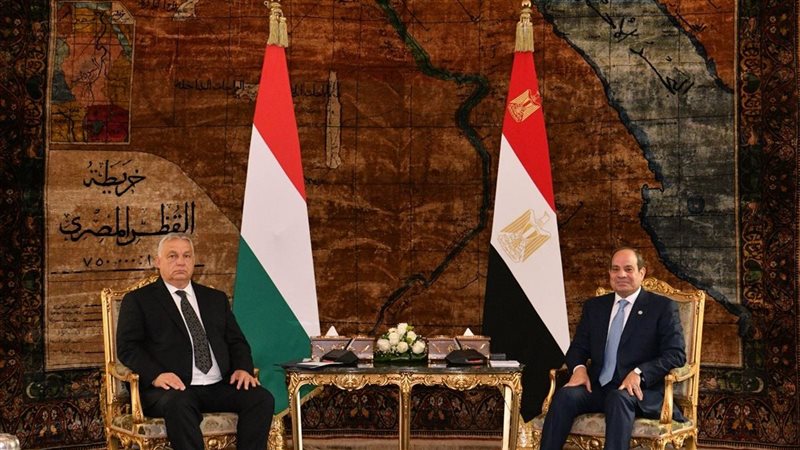 الرئيس السيسي ورئيس وزراء المجر