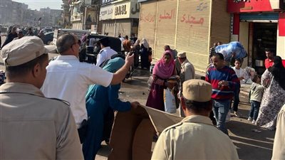 حملة مكبرة لرفع الإشغالات بشارع البحر بالمحلة الكبرى