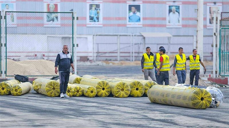 أعمال التطوير في ملاعب ناشئين الزمالك