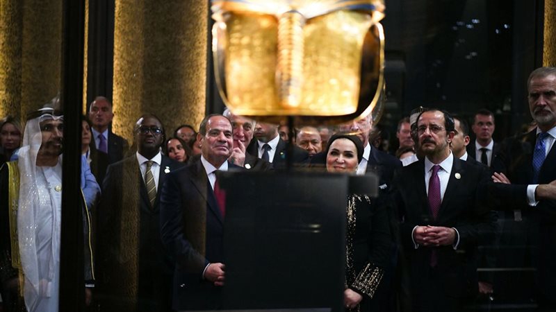 الرئيس السيسي خلال الافتتاح