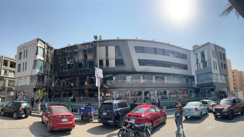 حريق مول العبور 