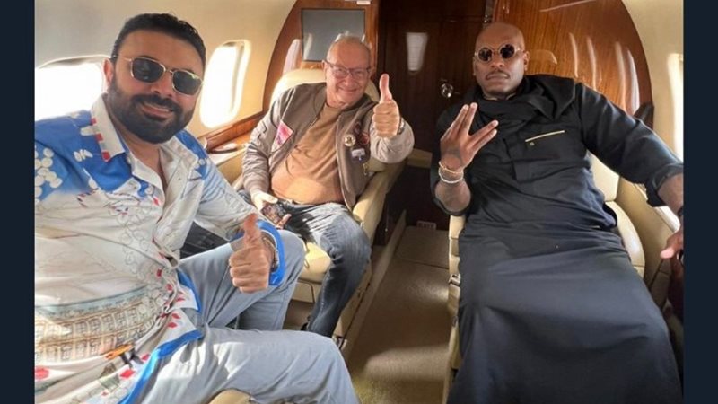 تيريس جيبسون ونجيب ساويرس ومحمد كريم