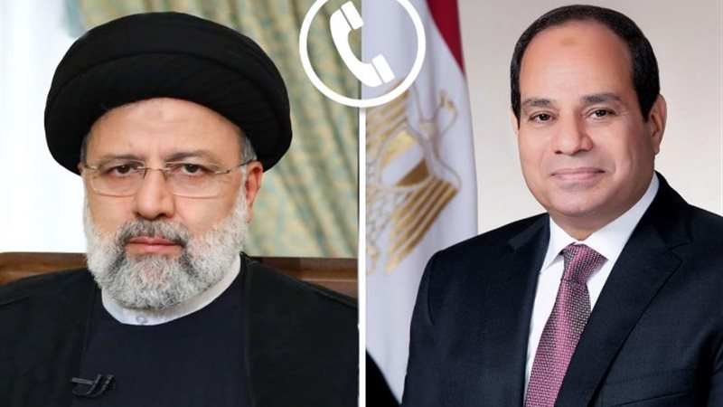 الرئيس السيسي ونظيره الإيراني